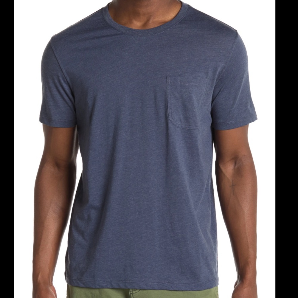 NWT Daniel Buchler | Heathered Crew Neck Pocket Lounge Tee S
